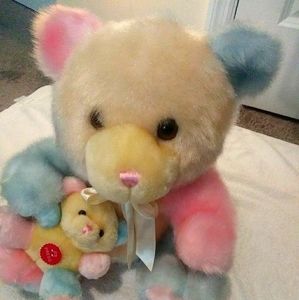 Plush Teddybear mama & baby with voice